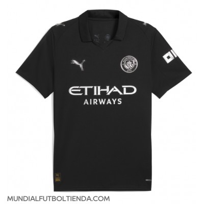 Camiseta Manchester City Oscar Bobb #52 Segunda Equipación Replica 2025-26 mangas cortas Camiseta Manchester City Oscar Bobb #52 Segunda Equipación Replica 2025-26 mangas cortas